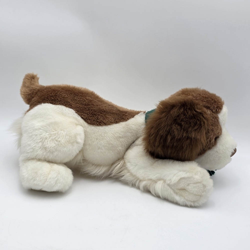 Gund Eddie Bauer Puppy Dog 15" White Brown Black Stuffed Animal Plush Toy - Picture 6 of 9